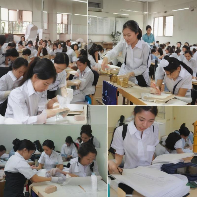 Sinh viên Học viện Phụ nữ tham gia hoạt động ngoại khóa và thực tập