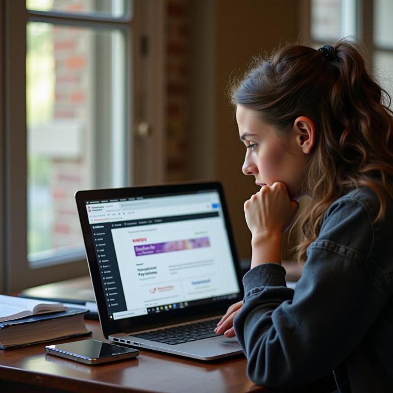 Sinh-vien-dang-nghien-cuu-thong-tin-ve-cac-truong-dai-hoc-dao-tao-nganh-tam-ly-hoc-uy-tin