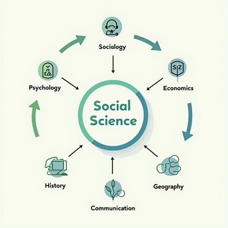 Cac nganh khoa hoc xa hoi chinh gom xa hoi hoc, tam ly hoc, kinh te hoc, luat hoc