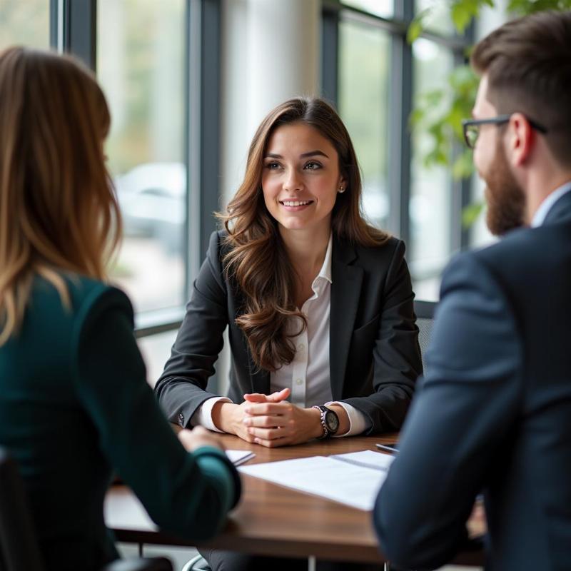 Buổi phỏng vấn tuyển dụng cho ngành tổ chức sự kiện với ứng viên trẻ tuổi