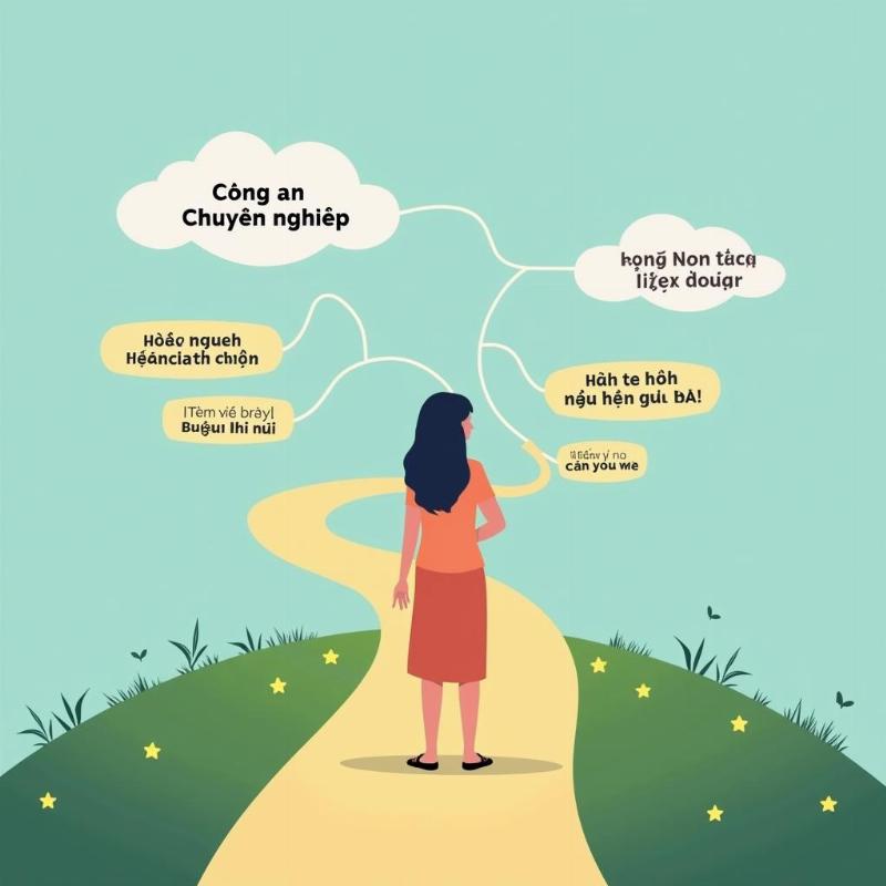 Hinh anh the hien viec dinh huong tuong lai cho nguoi tre sau nghia vu cong an voi nhieu con duong