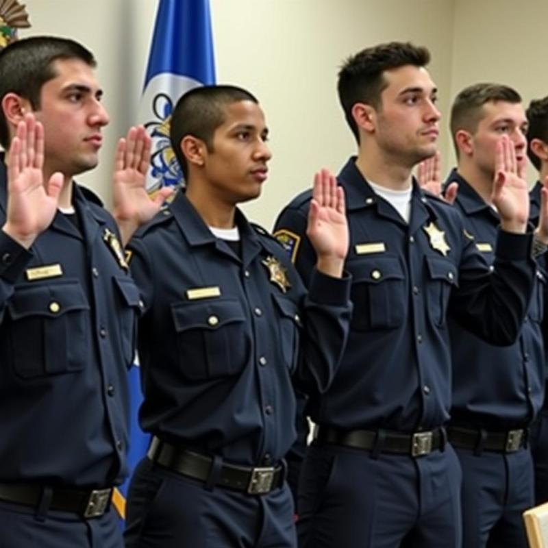 Le tuyen the trang trong cua hoc vien cong an, danh dau su khoi dau su nghiep phuc vu