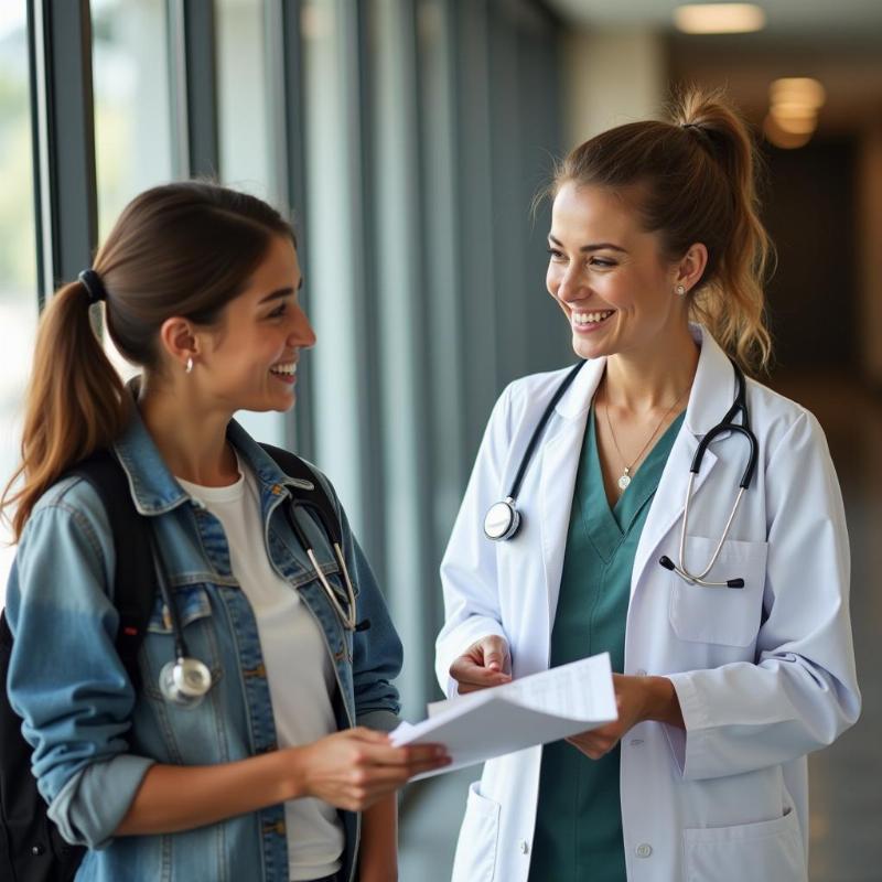 Chuyên gia hướng nghiệp tư vấn cho học sinh về ngành kỹ thuật xét nghiệm y học