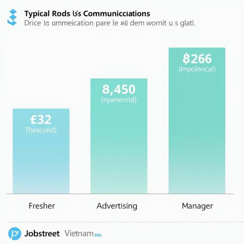 Biểu đồ mức lương ngành truyền thông theo kinh nghiệm và vị trí