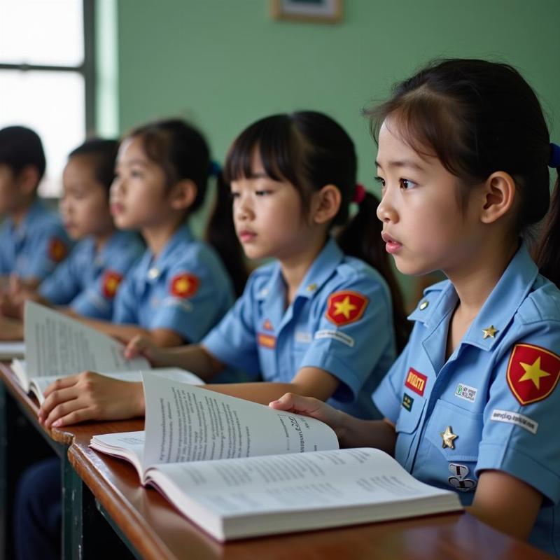 Sinh vien trung cap cong an hoc tap nghiem tuc, chuan bi cho cong viec sau tot nghiep