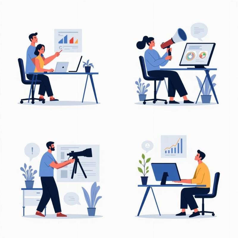 Các vị trí công việc phổ biến trong ngành truyền thông hiện đại