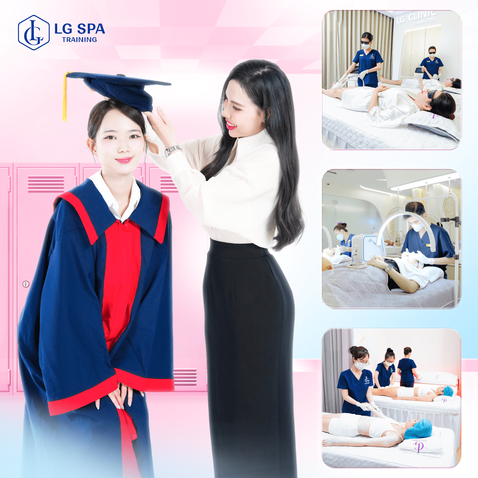 Học viên tốt nghiệp được làm ngay tại hệ thống Viện Thẩm Mỹ LG Clinic